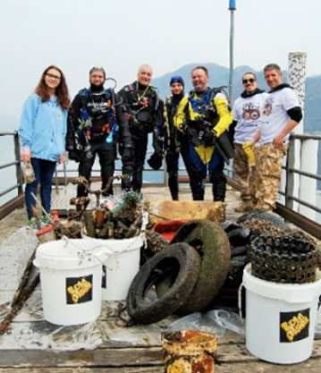 GODiving pulizia lago